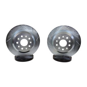 Jeep Wrangler Brake Rotors (2) - Rear - Baer Brakes - Claw Performance Rear SZ, Slot/Zinc Only - `18-`26